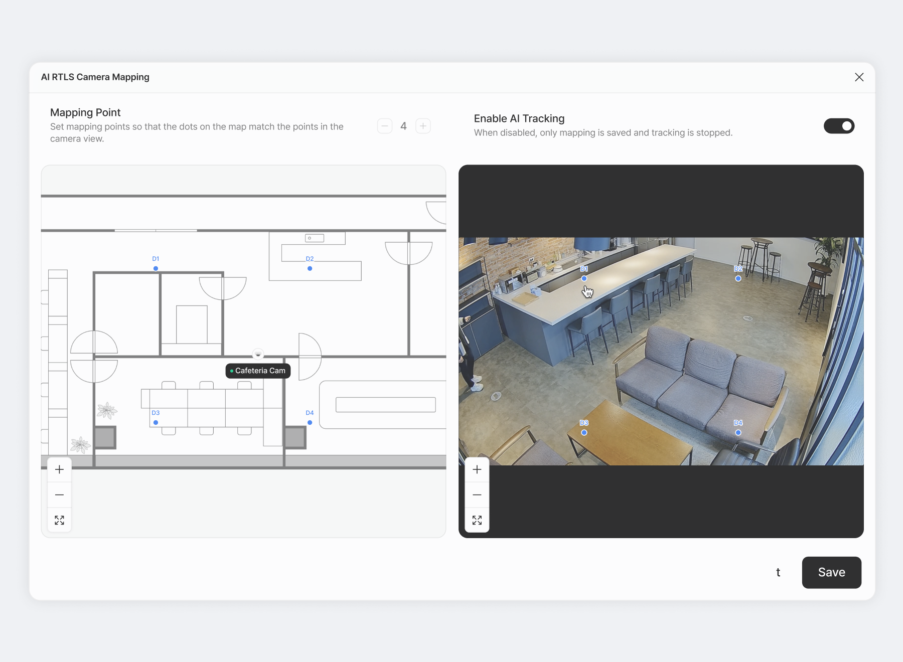 AI RTLS Manager 제공